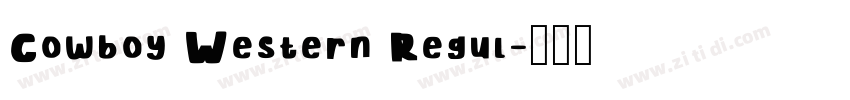 Cowboy Western Regul字体转换